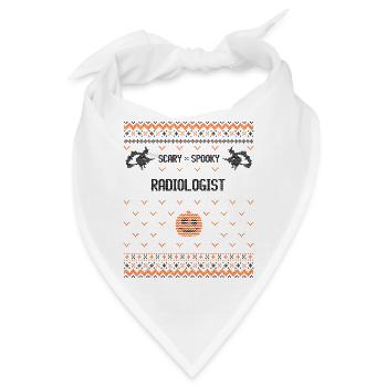 Gruseliger und gruseliger Radiologe - Bandana - Weiß - Vorne
