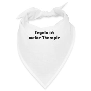 Segeln - Segeln ist meine Therapie - Bandana - Weiß - Vorne