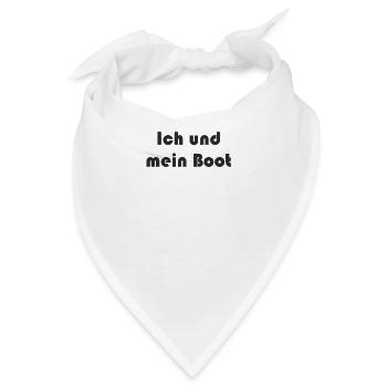 Segeln - Ich und mein Boot - Bandana - Weiß - Vorne