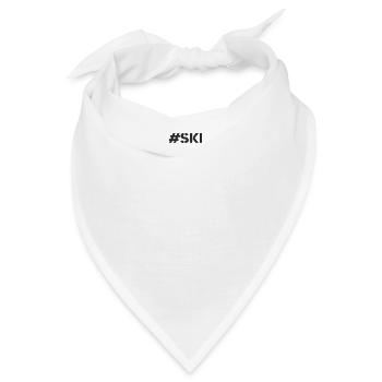 Ski - #ski - Bandana - Weiß - Vorne