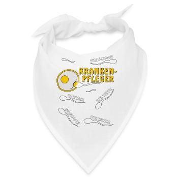 KRANKENPFLEGER - Bandana - Weiß - Vorne