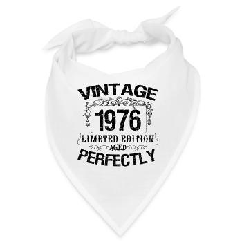 Jahrgang 1976 | Limitierte Auflage 1976 perfekt gealtert - Bandana - Weiß - Vorne