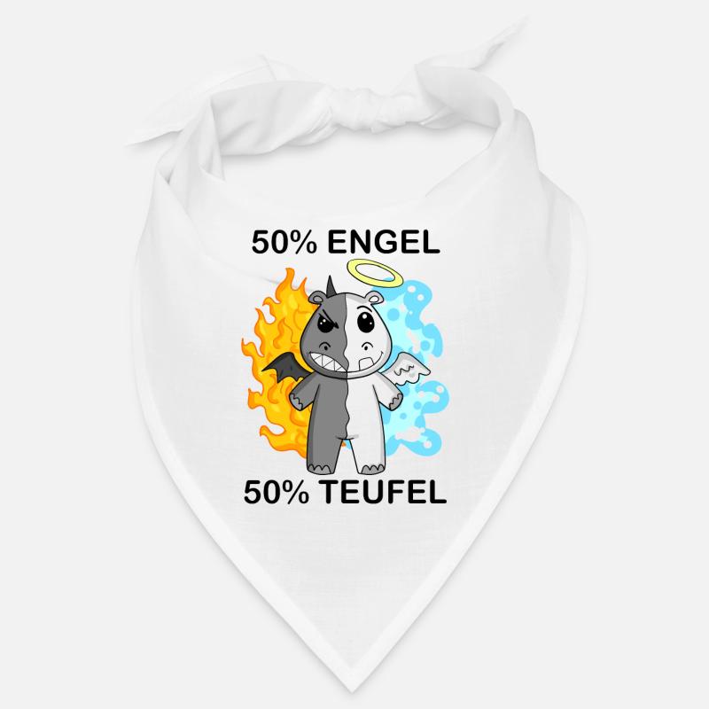 Nilpferd - Engel und Teufel Bandana