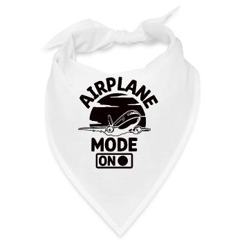 Pilot Flugzeug fliegen Flugsport Geschenkidee - Bandana - Weiß - Vorne