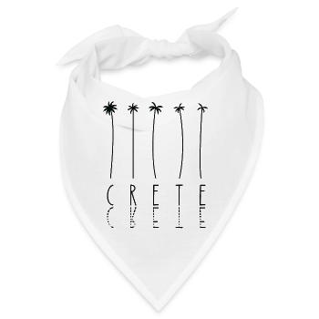Palmenurlaub - Insel Griechenland Kreta - Bandana - Weiß - Vorne