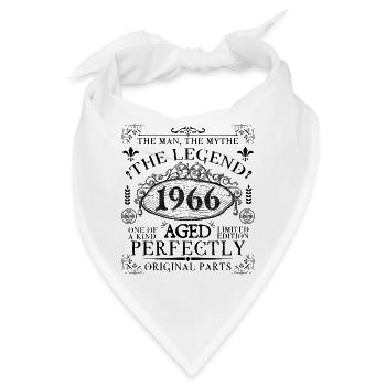 1966 | Die Legende seit 1966 Geburtstag - Bandana - Weiß - Vorne