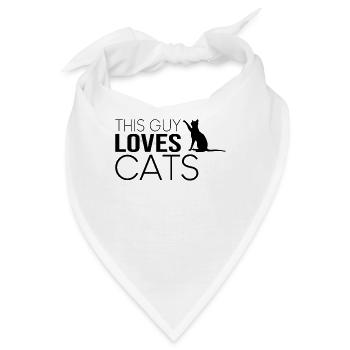 Typ Katze Spruch - Bandana - Weiß - Vorne