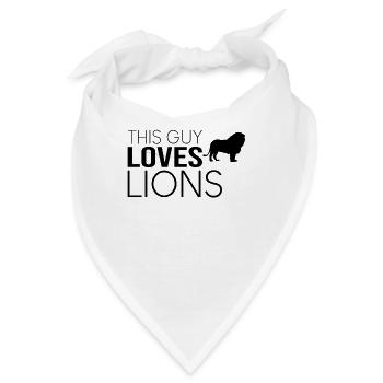 Typ Löwe Spruch - Bandana - Weiß - Vorne