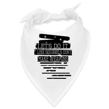 heart present idea happy birthday present - Bandana - Weiß - Vorne