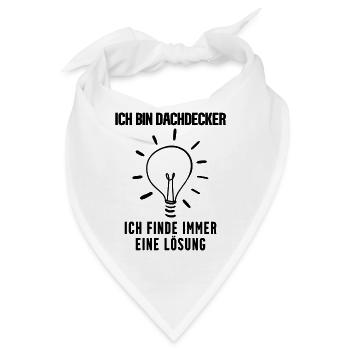 Dachdecker - Bandana - Weiß - Vorne
