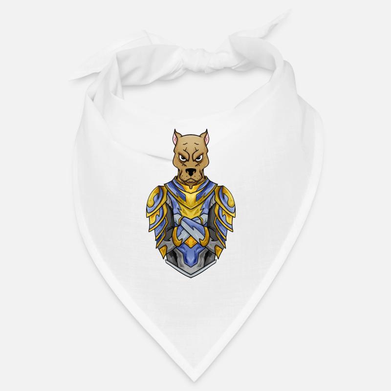 Knight Dog in Medieval Armor Bandana