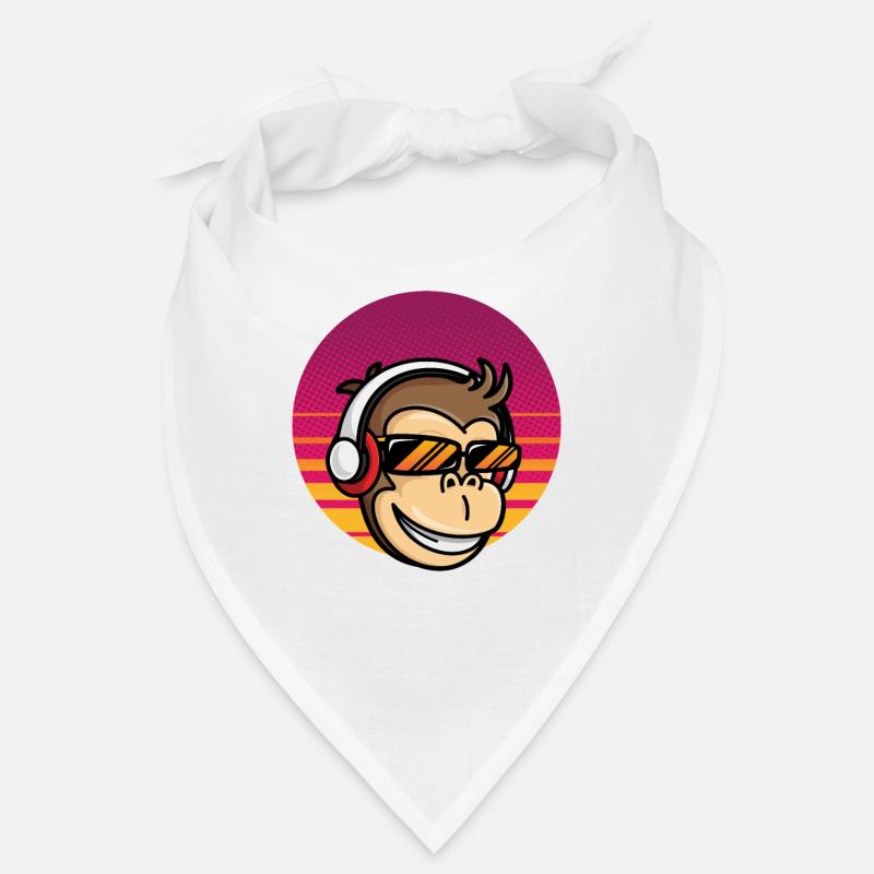 Monkey with headset Bandana
