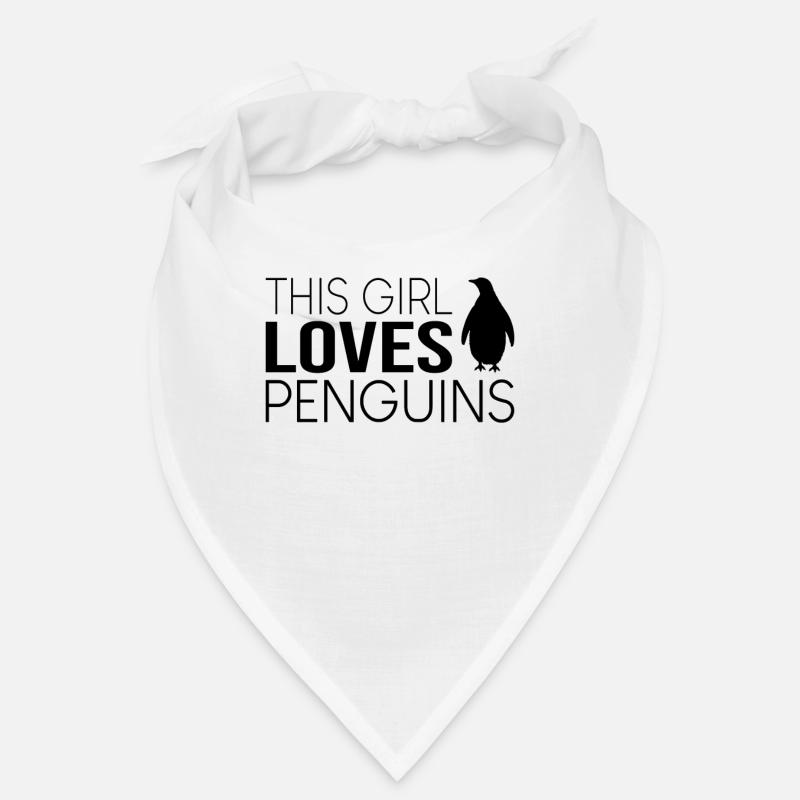 Mädchen Pinguin Spruch Bandana