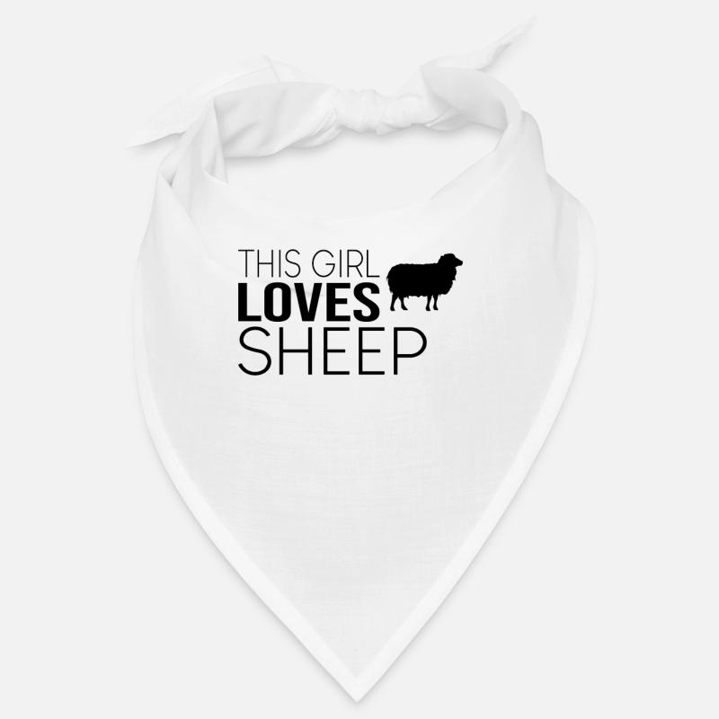 Mädchen Schaf Spruch Bandana
