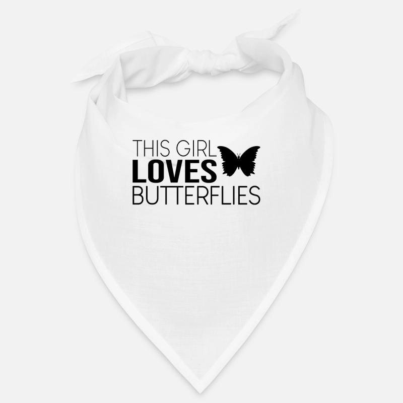 Mädchen Schmetterling Spruch Bandana