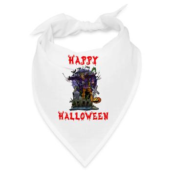 Halloween Halloween Halloween Halloween Halloween - Bandana - Weiß - Vorne
