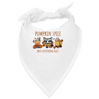 Pumpkin Spice Latte Alles Gute - Bandana - Weiß - Vorne