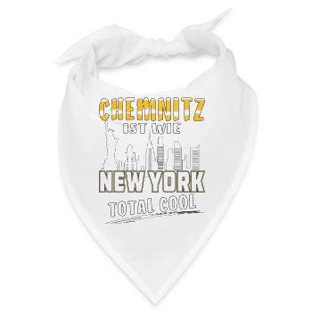 CHEMNITZ IST WIE NEW YORK - Bandana - Weiß - Vorne
