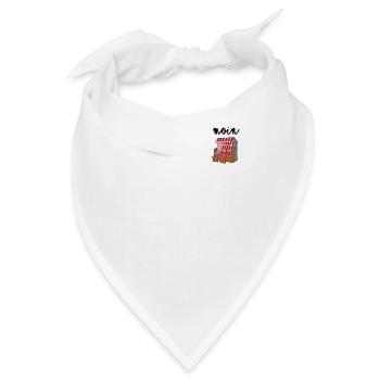 Moin Strandkorb Urlaub Nordlicht Nordisch Ostsee - Bandana - Weiß - Vorne