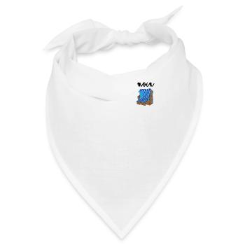 Moin Strandkorb Urlaub Nordlicht Nordisch Ostsee - Bandana - Weiß - Vorne