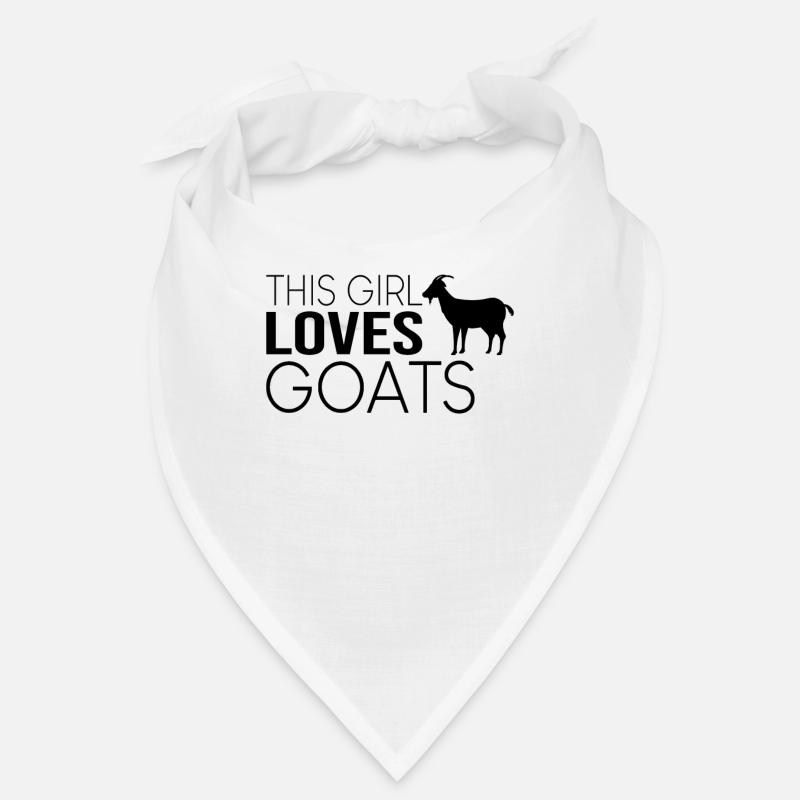 Mädchen Ziege Spruch Bandana