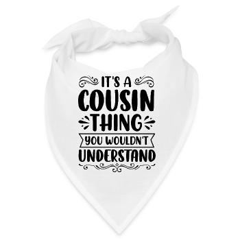 Cousine Cousin cousins beste Freunde - Bandana - Weiß - Vorne