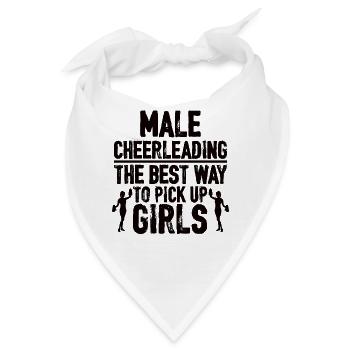 Cheerleader Geschenk Cheerleading Cheer Cheerdance - Bandana - Weiß - Vorne