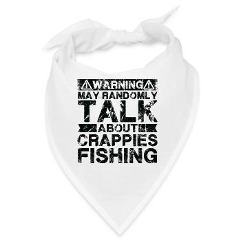 Angeln - Crappies Fish - Bandana - Weiß - Vorne