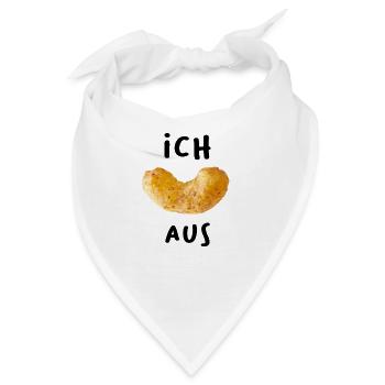 Ich Erdnusflip aus Ich flippe aus Ich flip aus - Bandana - Weiß - Vorne