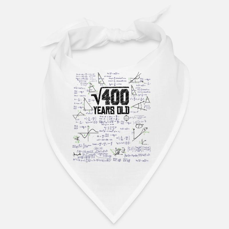 Square root of 400 math nerd 20th birthday Bandana