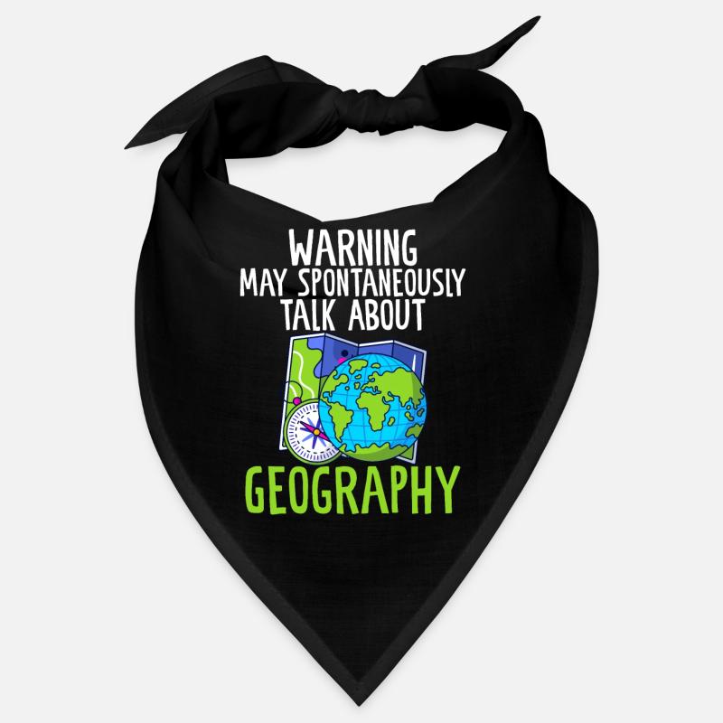 Warning May Spontaneously Talk About Geography Bandana