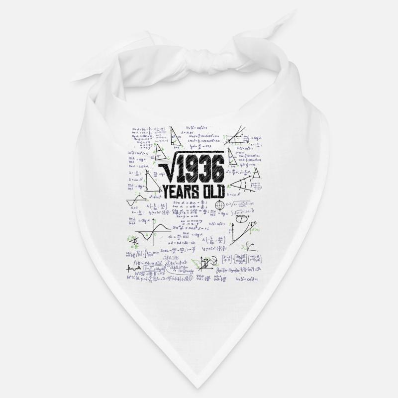 Square Root of 1936 Math Nerd 44th Birthday Bandana