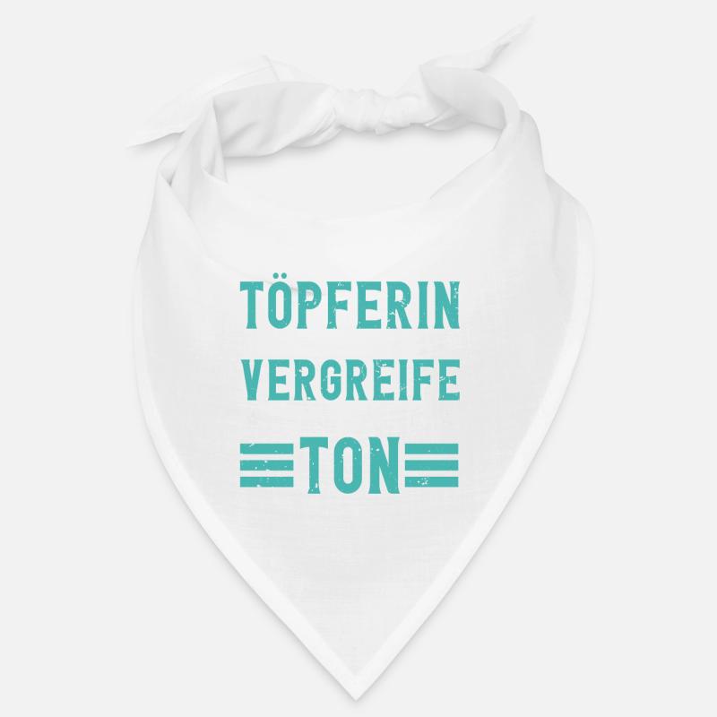Töpfern - Bandana - Weiß