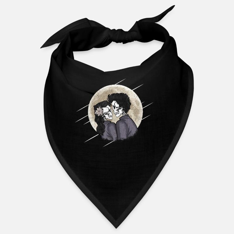 Goth Skeleton Lovers Tarot Gothic Halloween Bandana