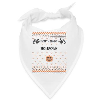 Gruseliger und gruseliger HR-Mitarbeiter - Bandana - Weiß - Vorne
