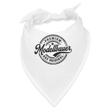 Modellbauer Original Lustiges Modellbau - Bandana - Weiß - Vorne