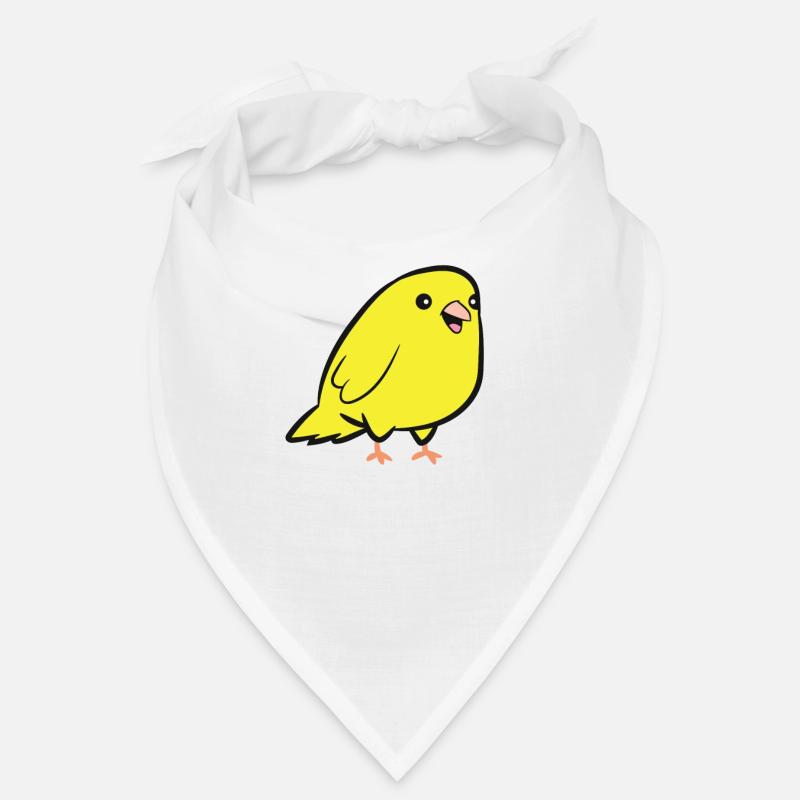 Das Leben ist besser mit einem Kanarienvogel - Bandana - Weiß