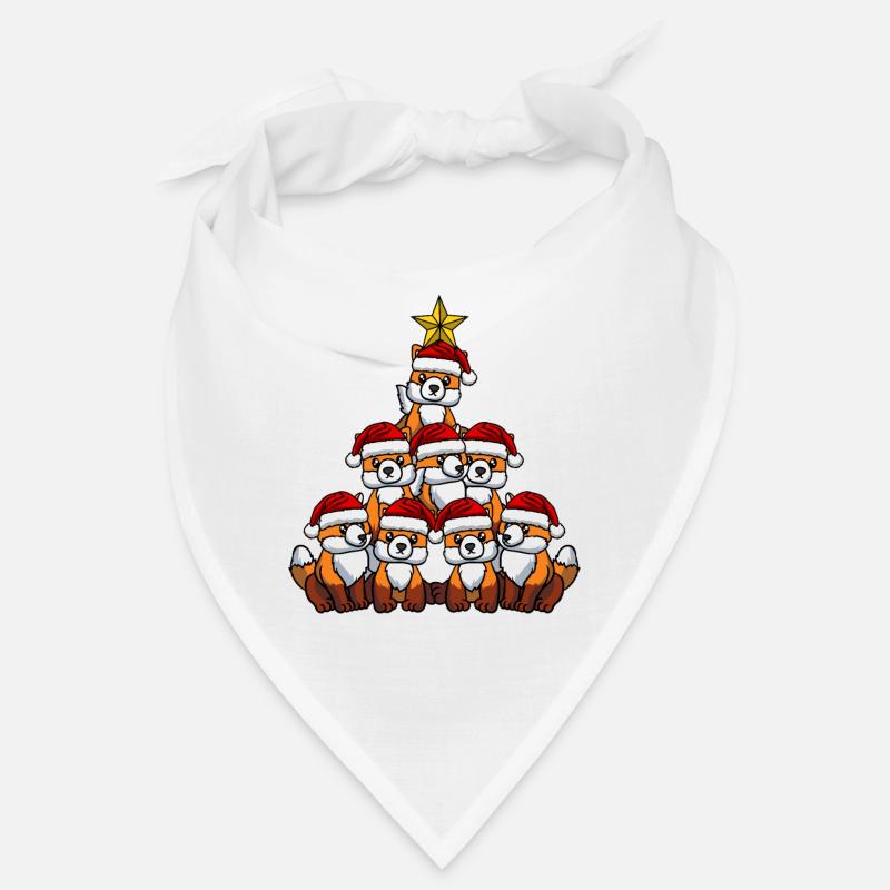 Fuchs Weihnachtsbaum - Bandana - Weiß