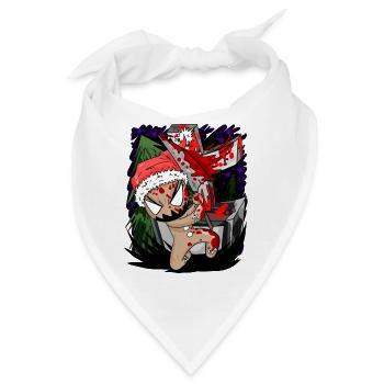 gruseliger Lebkuchen - Bandana - Weiß - Vorne