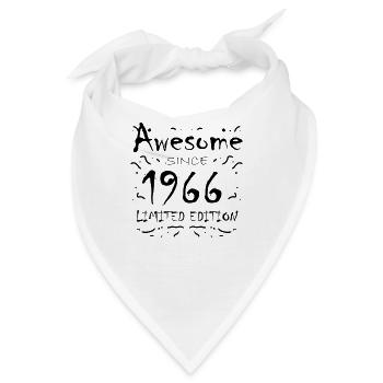 Fantastisch seit 1966 - Jahrgang 1966 - Bandana - Weiß - Vorne