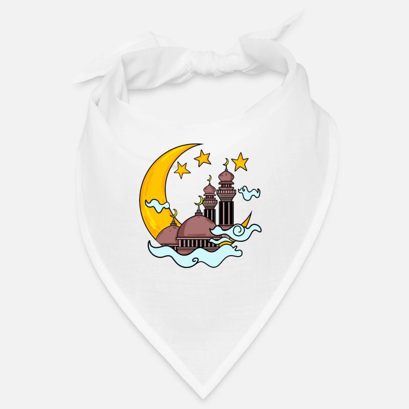 Mosque with Crescent Bandana