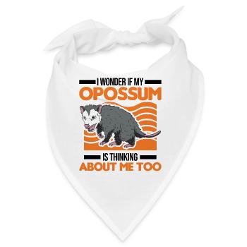 Opossum Possum Beutelratte - Bandana - Weiß - Vorne