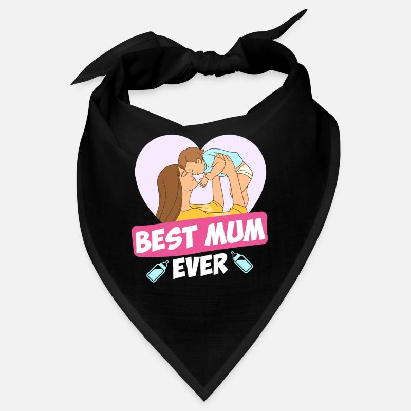 Best Mum Ever Beste Mama der Welt Mutter Kind Bandana