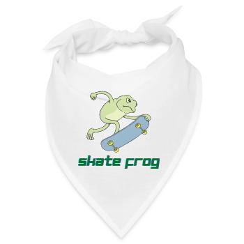 Skate Frog - Bandana - Weiß - Vorne