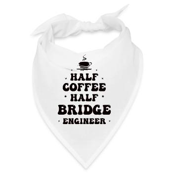 Bauingenieur Brückenbau Statik Kaffee Ingenieur - Bandana - Weiß - Vorne