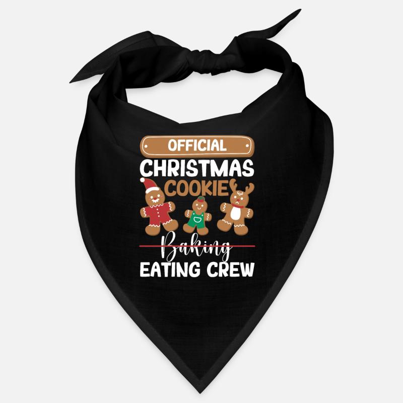 Offizielle Weihnachtsplätzchen backende und essen Bandana