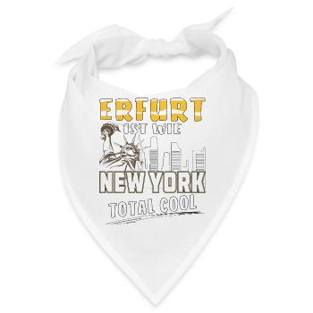 ERFURT IST WIE NEW YORK - Bandana - Weiß - Vorne