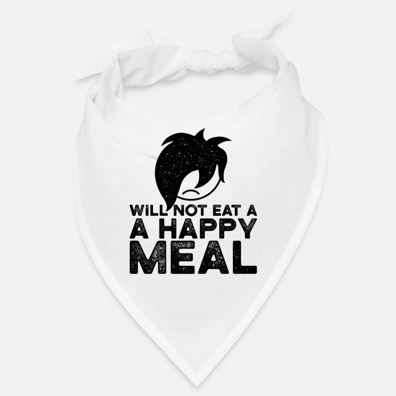 Werde kein Happy Meal essen | Jungen Emo Kleidung | Emo Bandana
