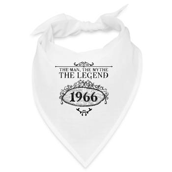 1966 | Die Legende seit 1966 Geburtstag - Bandana - Weiß - Vorne
