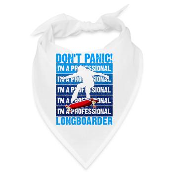 Lonagboarding Ich Bin Longboarder - Bandana - Weiß - Vorne